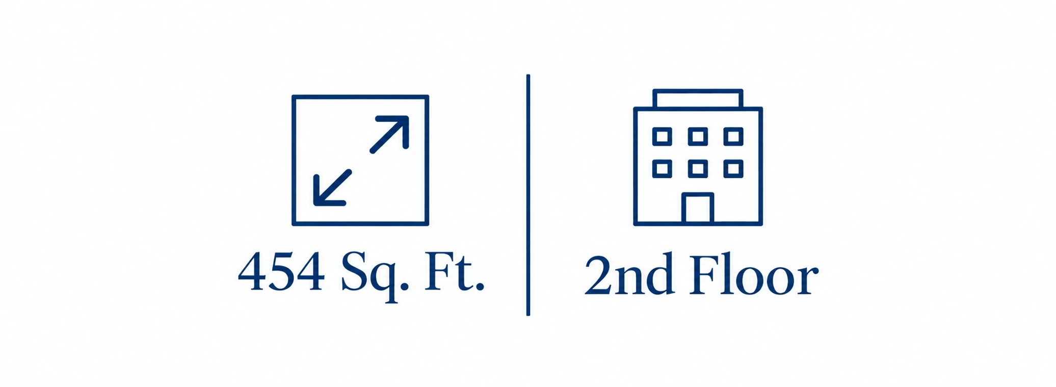 454 sq. ft. office suite highlights